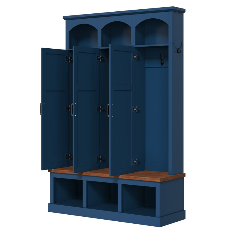 Classic All-In-One Hall Tree, Blue