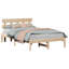 Vidaxl Bed Frame With Headboard Solid Pine Wood-113971119-113971123