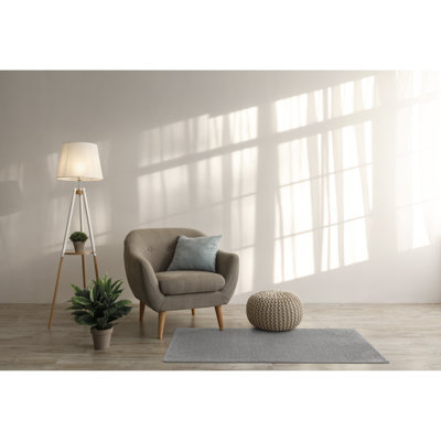 Tapis gris 2 pi x 5 pi Celise