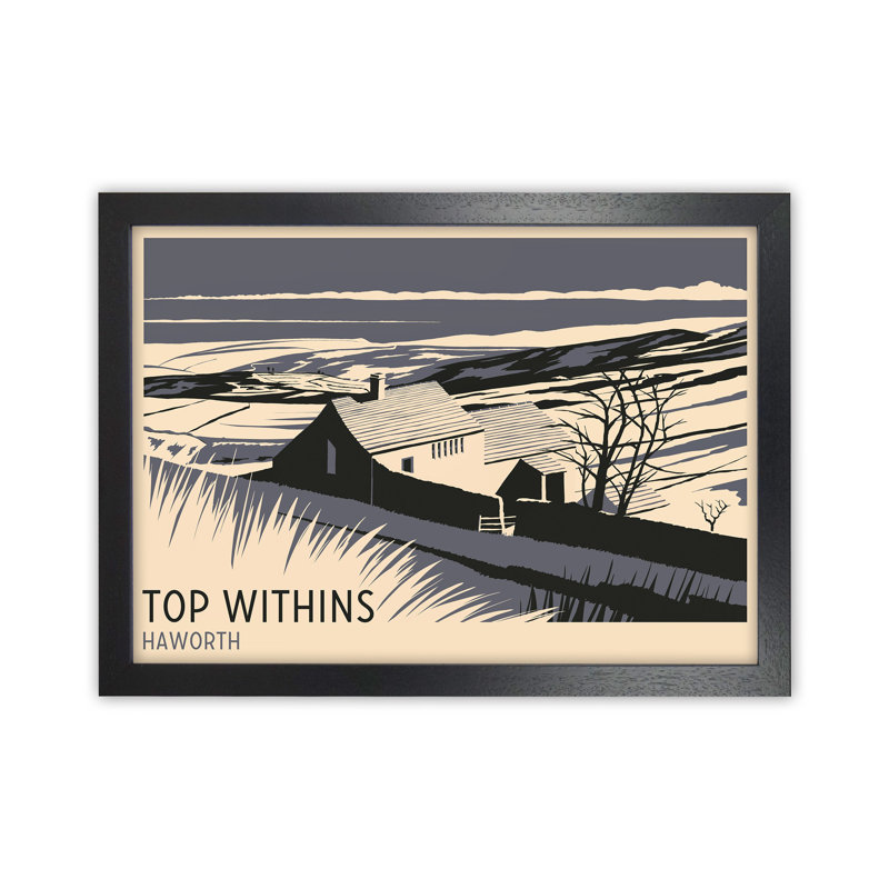 Top Withins by Richard O'Neill - Print, Black Framed, 24cm H x 34cm W x 3cm D