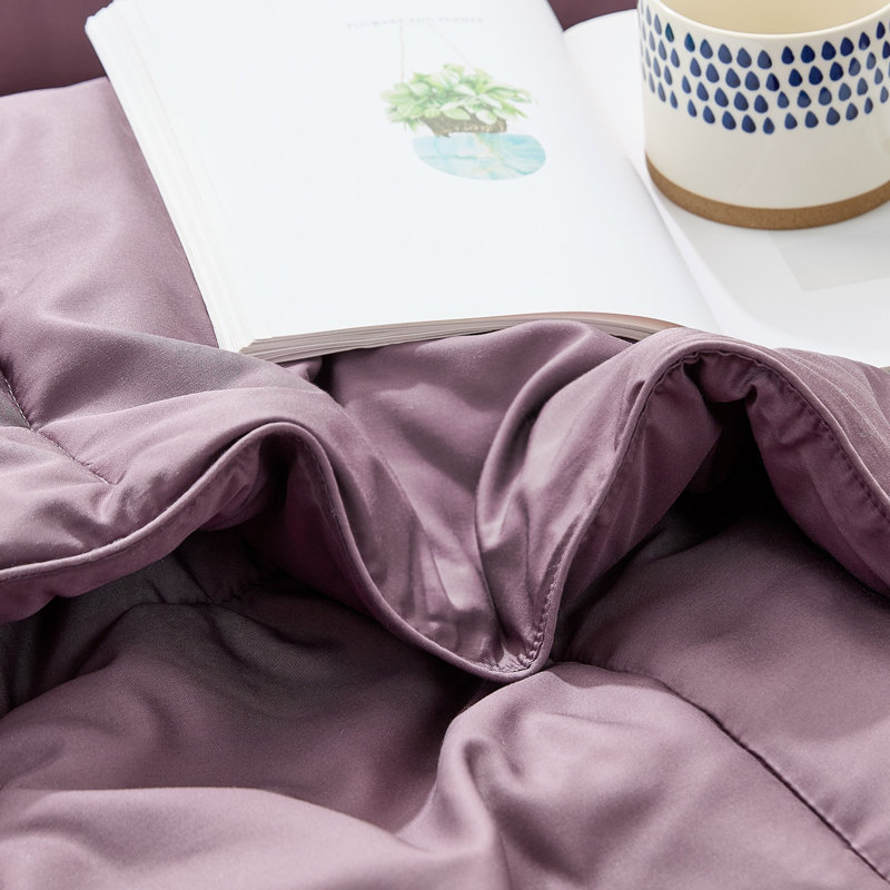 Snorze Cloud - Coma Inducer Ultra Cozy Oversized Comforter Set, Purple, King Comforter + 2 King Shams