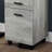 Grey Laminate Contemporary Rolling File Cabinet With Storage Drawers & Printer Stand-544357257