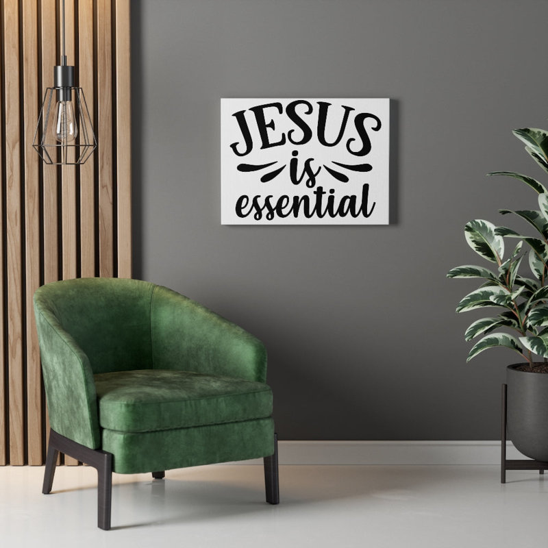Jesus Is Essential - Wrapped Canvas Print, 30cm H x 41cm W