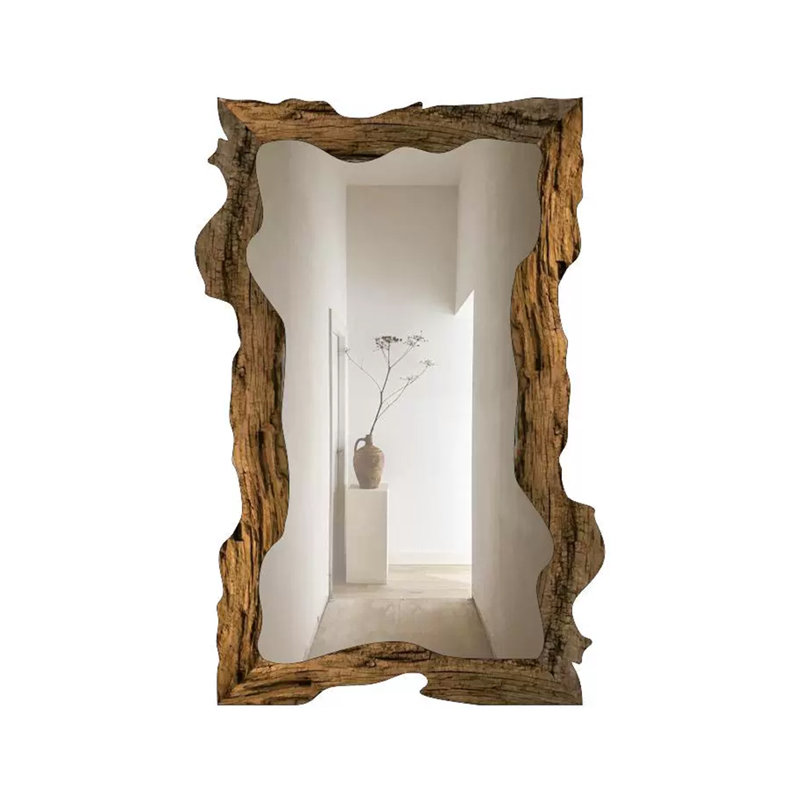 Free Form Solid Wood Full Length Mirrors, 74.8" H x 41.34" W