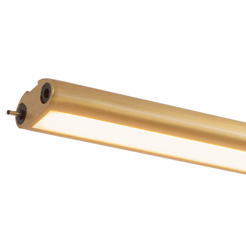 Thread 10-ft Gold dimmable LED Linear Pendant, 10-ft, Brushed Gold-UNV-010