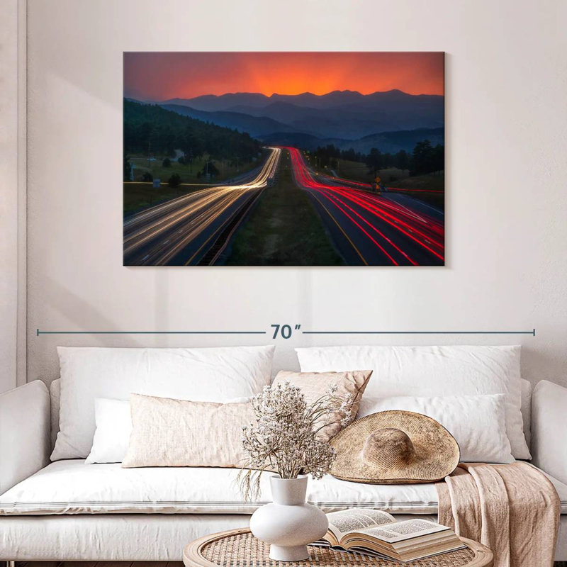 Mehar Sunset Rush Hour, 30" H x 45" W