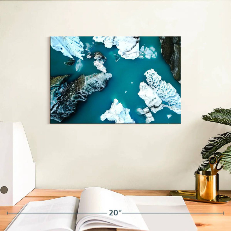 Glaciers du lac Alvord Jokulsarlon, H 8 po x l 12 po