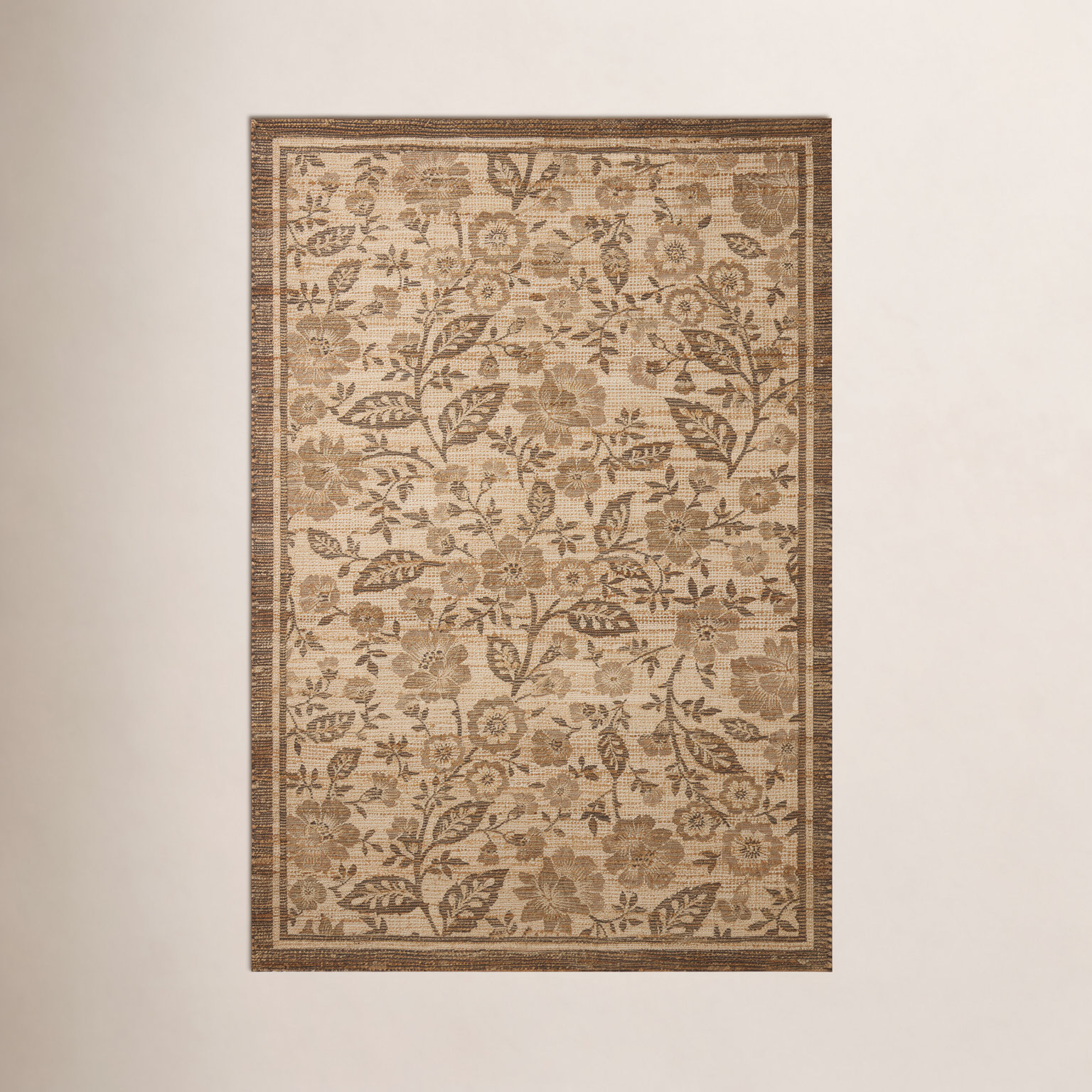 Rue Bark / Mocha Area Rug, Rectangle 7'6" x 9'6"