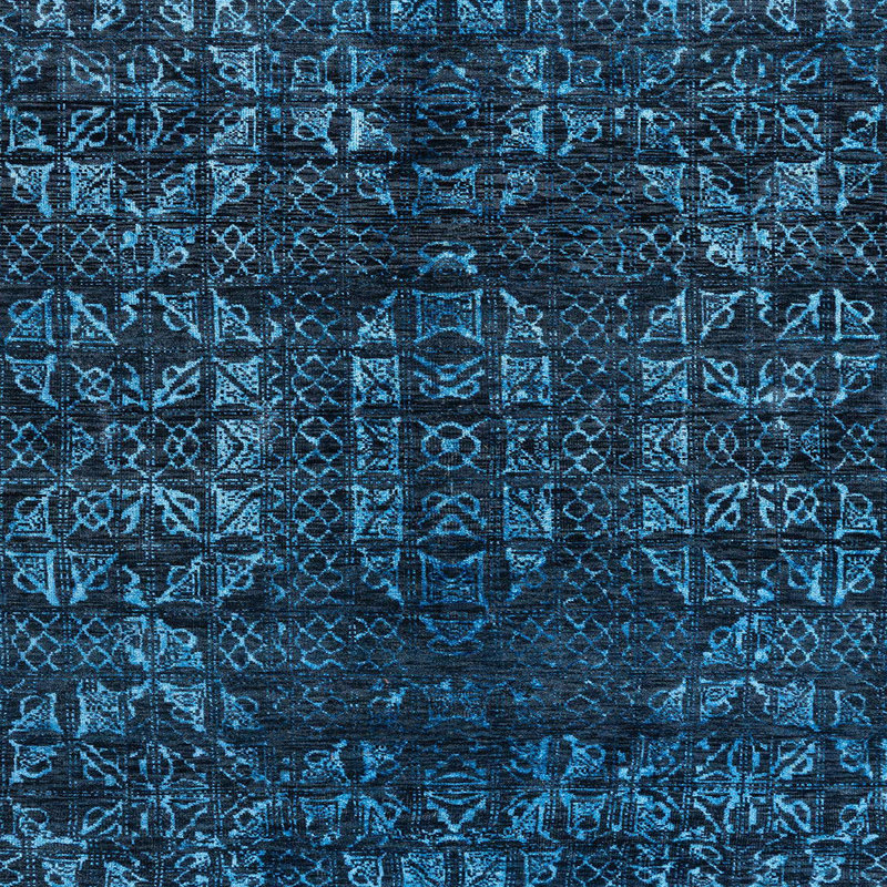 Tapis abstrait moderne 4504, Carré 3 pi