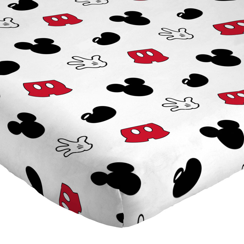 Ensemble de draps en microfibre Mickey Mouse, Double