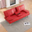 Canapé-lit pliant double en cuir 67 po avec table basse 67 pouces