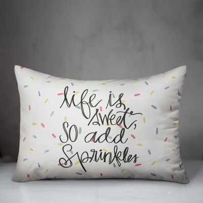 Add Sprinkes Throw Pillow