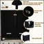 Ensemble de meuble-lavabo noir 60 po avec double meuble-lavabo, lavabos en céramique, tablette de rangement et tiroirs divisés - une solution moderne pour les salles de bain spacieuses-447354298