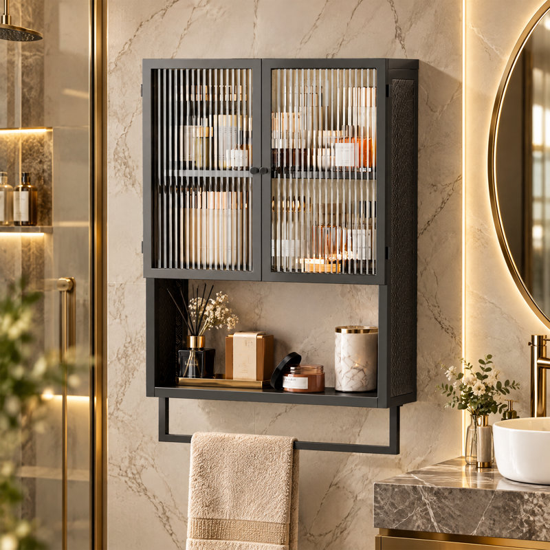 Armoire de rangement pour toilettes de 65 x 50 cm, White