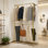 Adisynn 47.2 " Wall Mounted Clothes Rack