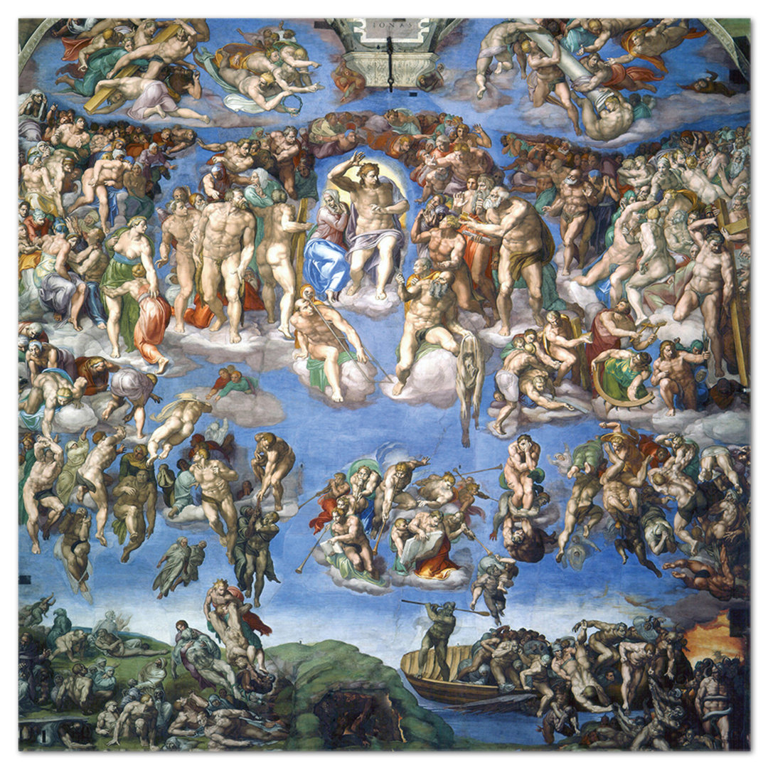 Acrylbild Giudizio Universale von Michelangelo