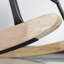 Chaise berçante rembourrée avec dossier haut-100911642