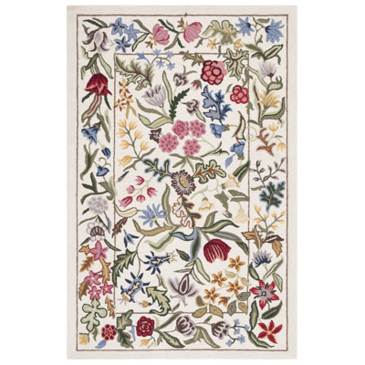 Jamaine Hand Tufted Wool Floral Rug