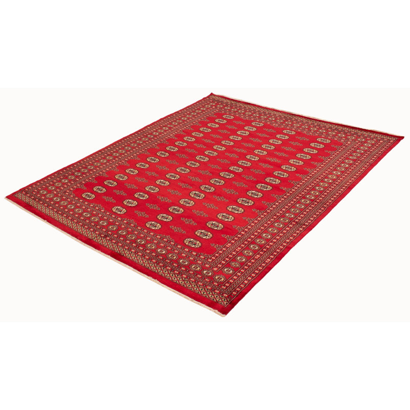 Tapis rouge Finest Peshawar Bokhara 8 pi 0 po x 9 pi 7 po