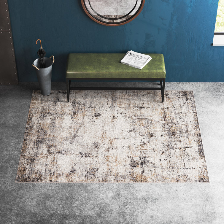 Romano Abstract Beige/Grey Area Rug