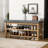 Elegant Rubberwood Frame Shoe Storage Bench-876445457