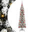 Artificial Christmas Tree with 150 LEDs Green and white 120 cm-382455336