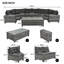 Ensemble de canapé modulaire en osier 8 pièces 8 pièces-141765096