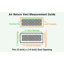 Ouverture de conduit 5 po x 14 po AIR RETOUR | Grille d'air lourde en fonte d'aluminium (7 po x 16 po au total) | Thermolaqué-107408383-107408384