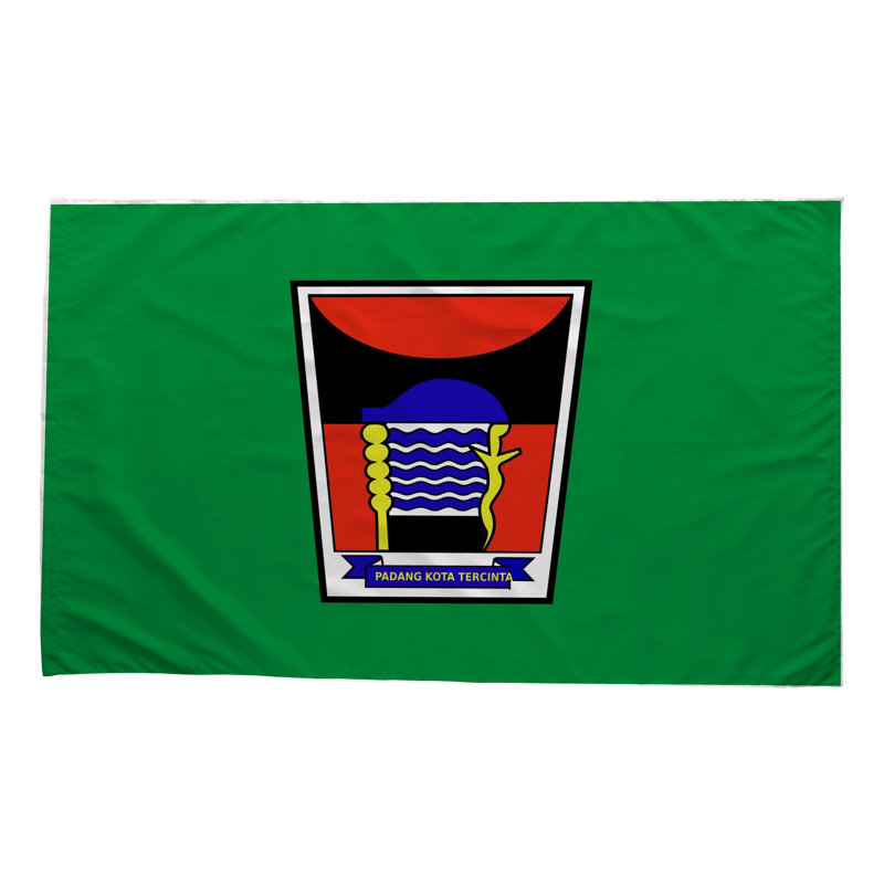 Drapeau de la ville de Padang — Drapeau d'extérieur, H 36 po x l 60 po