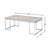 Rectangular Coffee Table With Metal Sled Base