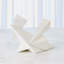 Angular Outcrop Sculpture-White-Sm