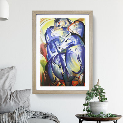 Blue Horses by Franz Marc - Picture Frame Graphic Art