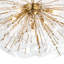 Poppy Glass Semi Flush Mount