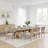 Lno Dining Table, 92-110 Inch Extendable Leaf Top, Oak Beige Hardwood
