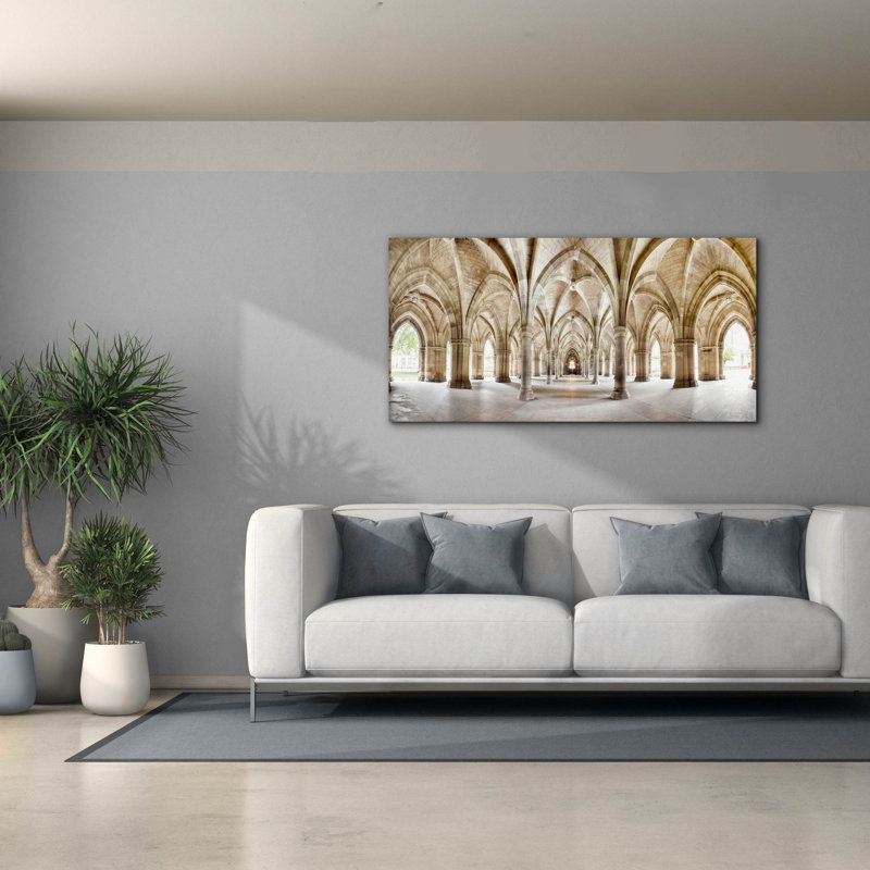 «Glasgow Cloister» par Epic Portfolio, art mural sur toile, H 30 po x l 60 po x P 1,5 po