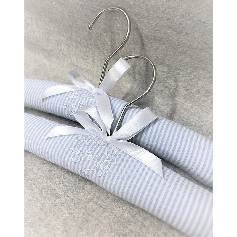 Metal Non-Slip Standard Hanger for Delicates, Blue