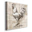 Farm Rooster - Toile tendue avec châssis de qualité supérieure - prête à être accrochée-449745388