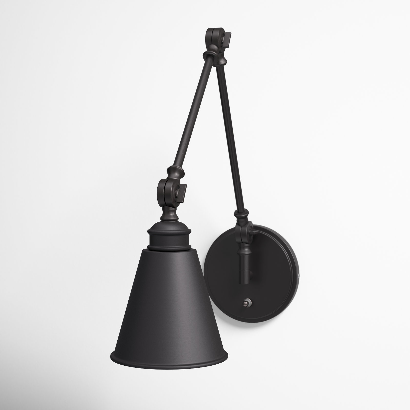 Beckham Single Light Swing Arm Sconce, English Bronze