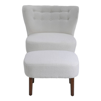 Teddy Velvet Sofa with cushion footstool