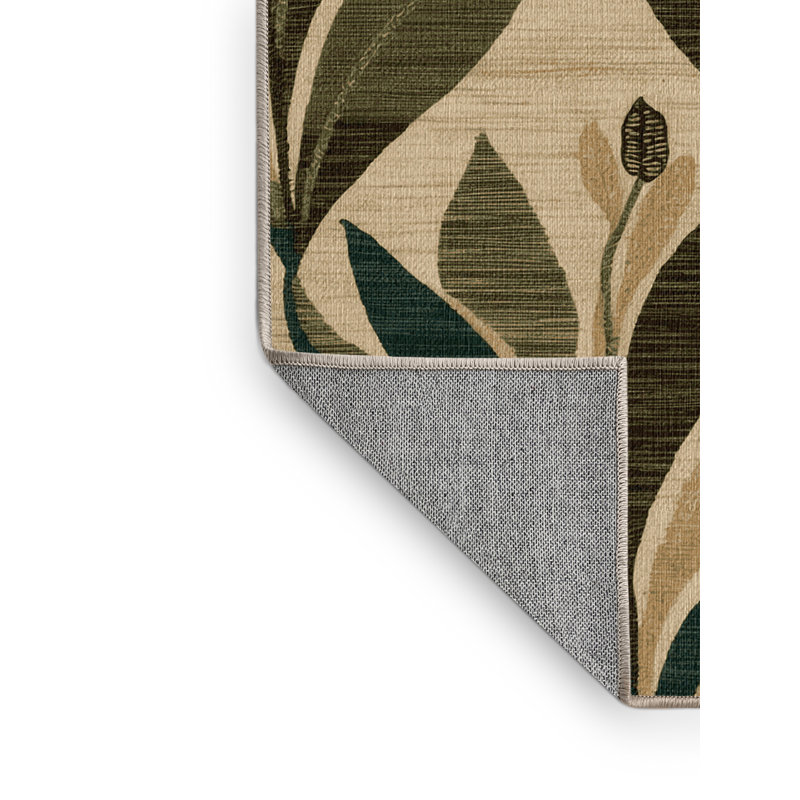  Tapis lavable à motif de fruits d'Afrique Moringa, Tapis de couloir 2 pi x 4 pi