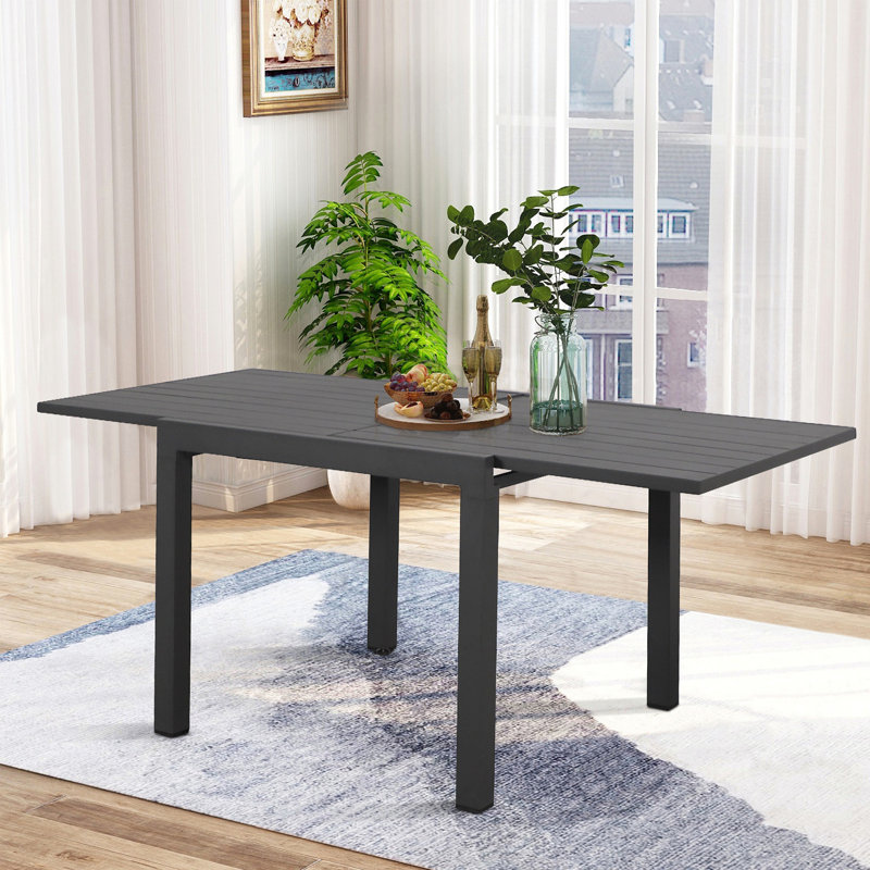 Table de salle à manger extensible, Gris
