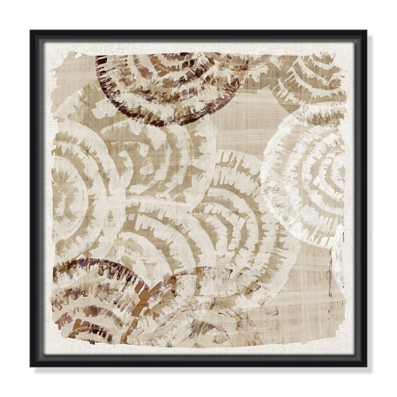 Motif Whicker II par Eva Watts, H 17,5 po x l 17,5 po, Noir