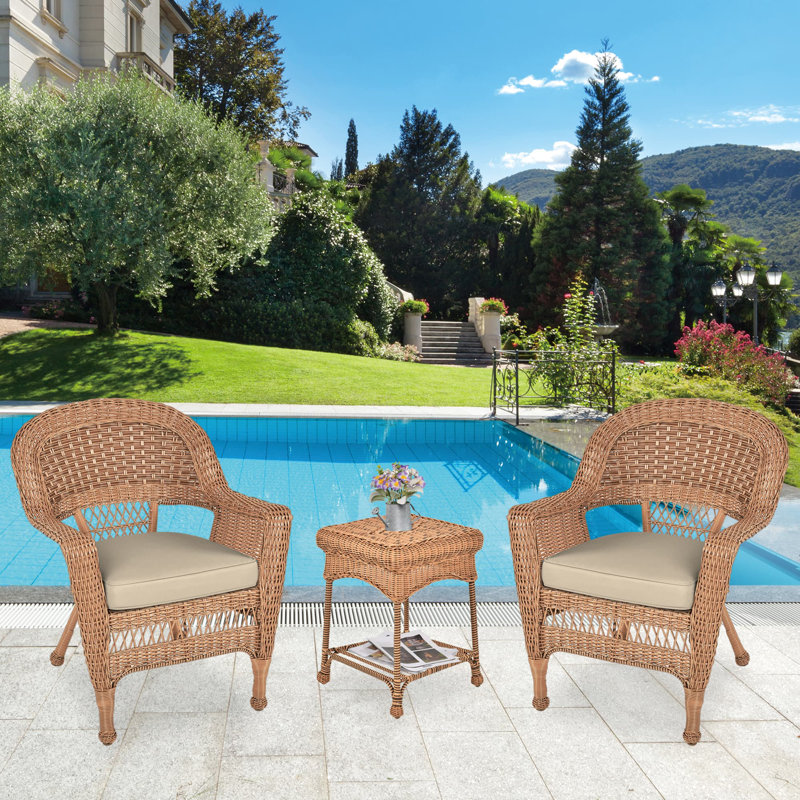 Ensemble de bistro avec coussin 3 pièces Gomes