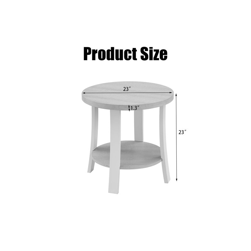 Aidrik End Table, Charcoal