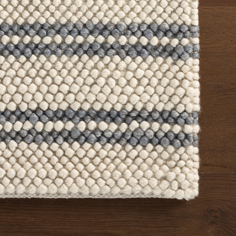 Venit Modern Striped Farmhouse Rug, Runner 2'6" x 8'