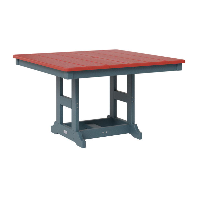 Table carrée berlinoise pour enfants 33 po Berlin, Rouge écarlate, Ardoise