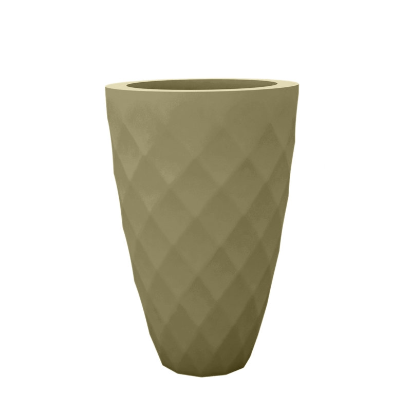 Vases Resin Pot Planter, 39.25" H x 25.5" W x 25.5" D, Bronze
