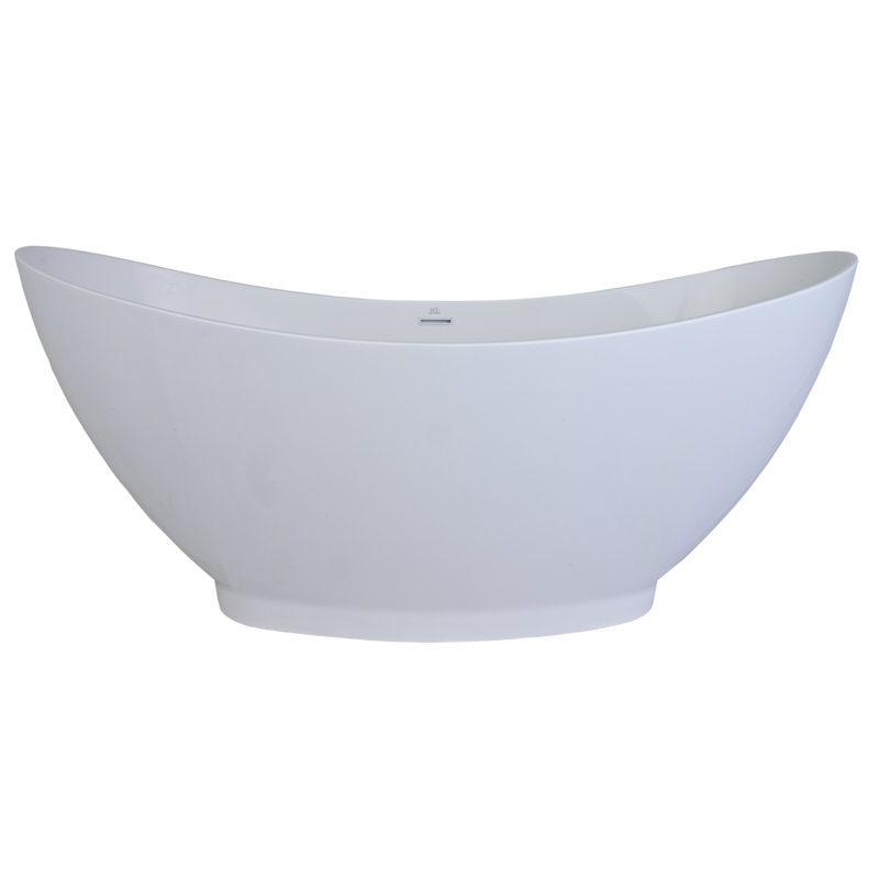 Metro 68'' x 32'' Soaking Bathtub, Satin Nickel