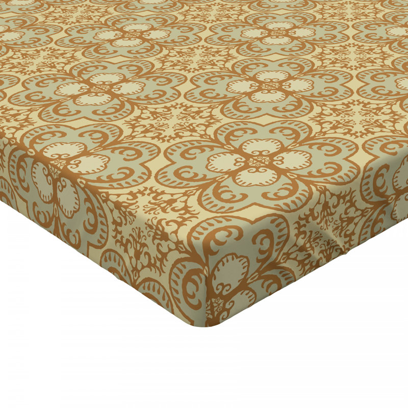 Microfiber Damask Fitted Sheet, Full Fitted Sheet