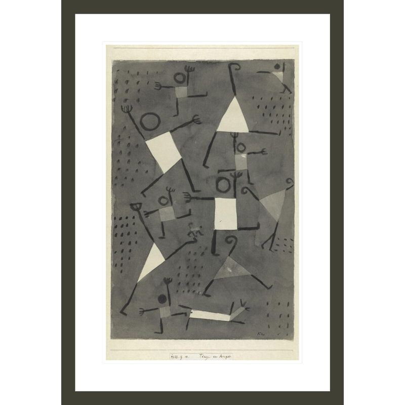 «Dances Caused by Fear» par Paul Klee, impression giclée encadrée, 29.5" H x 20.59" W